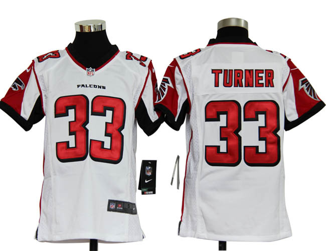 NFL South Jersey Atlanta Falcons 33 Northern Illinois Michael Turner Nike Youth white